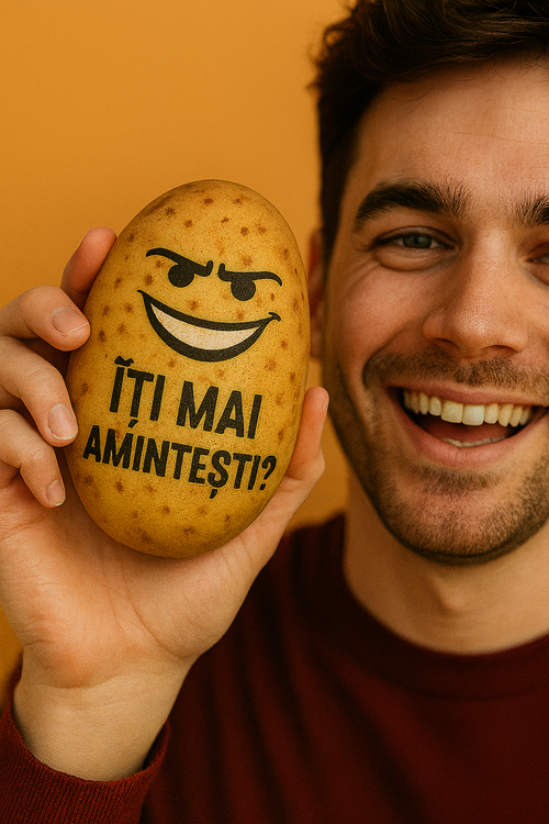 PotatoRoast cu text și imagine